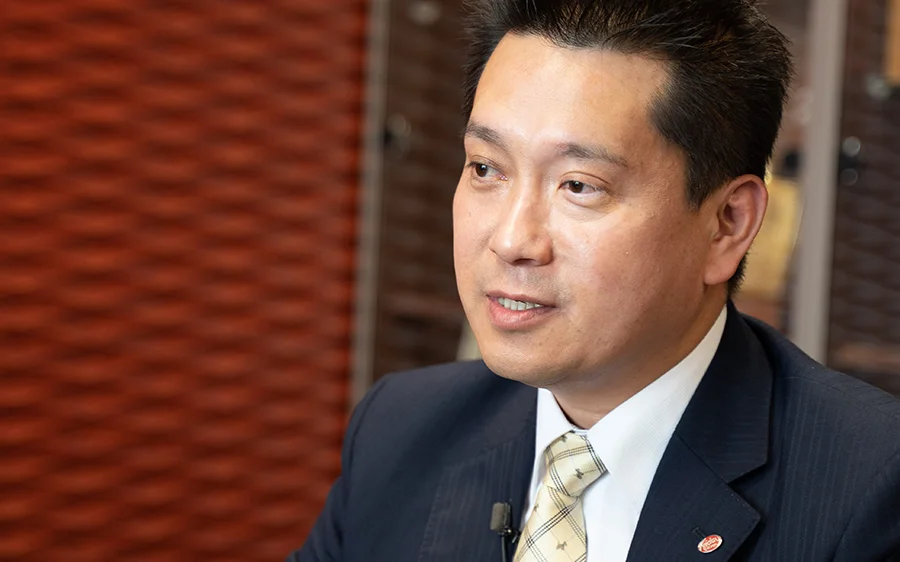 画像：青野取締役社長2